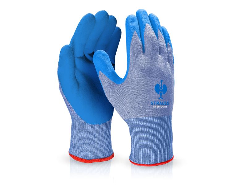 Main view, Personal Protection, e.s. Nitrile foam gloves evertouch allseasons, blue/lightblue-melange