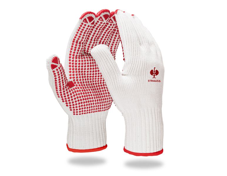 PVC knitted gloves Red-Point
