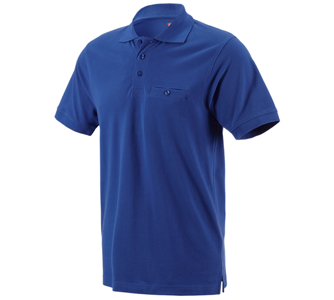 Main view, Polo-Shirts, e.s. Polo shirt cotton Pocket, royal