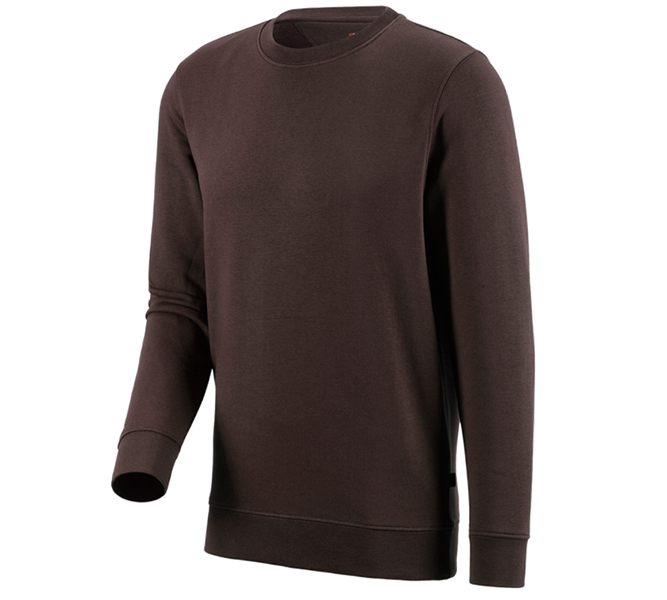 Main view, Clothing, e.s. Sweatshirt poly cotton, brown