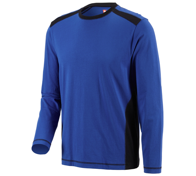 Huvudvy, Herrar, Longsleeve cotton e.s.active, kornblå/svart