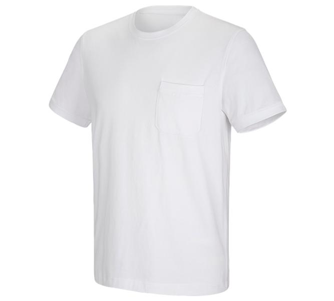 e.s. t-shirt cotton stretch Pocket