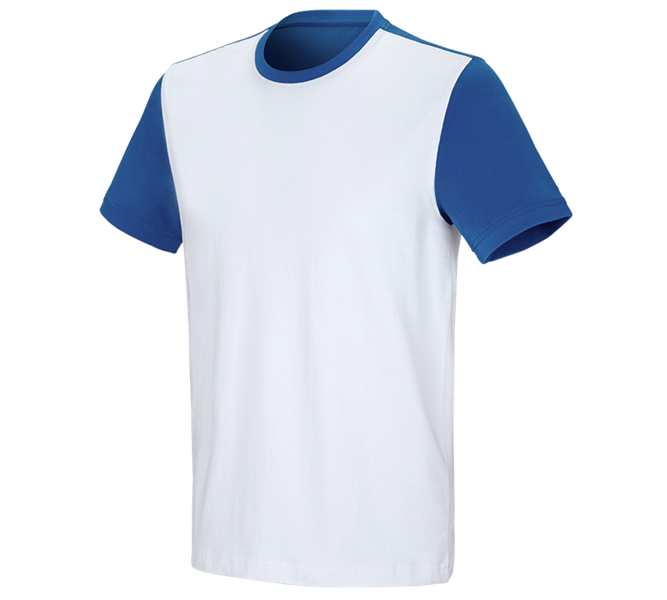 e.s. t-shirt cotton stretch bicolor