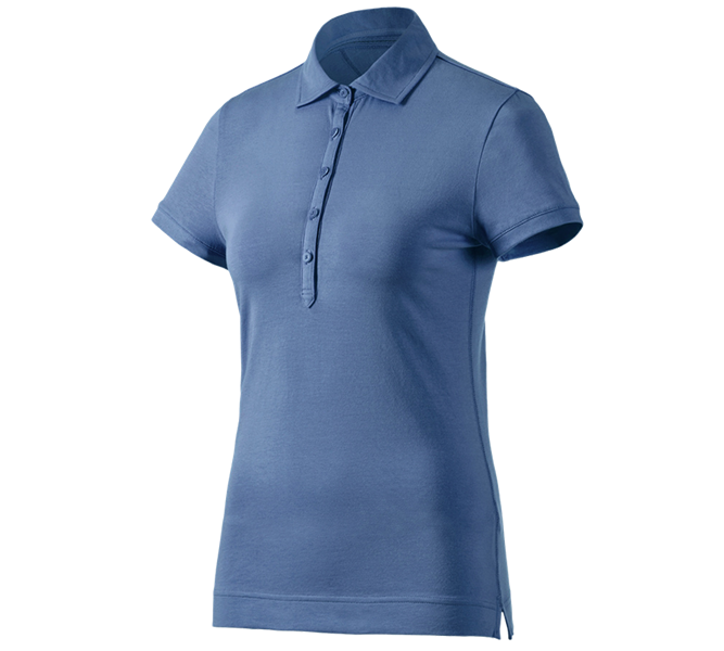 Huvudvy, Pikétröjor, e.s. Polo-Shirt cotton stretch, dam, kobolt