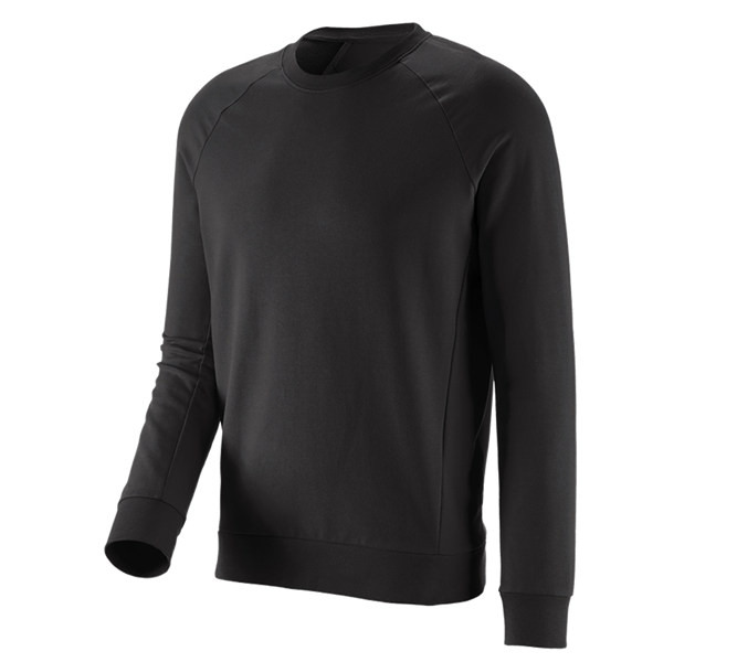 Main view, Overview of the e.s. collections, e.s. Sweatshirt cotton stretch, black