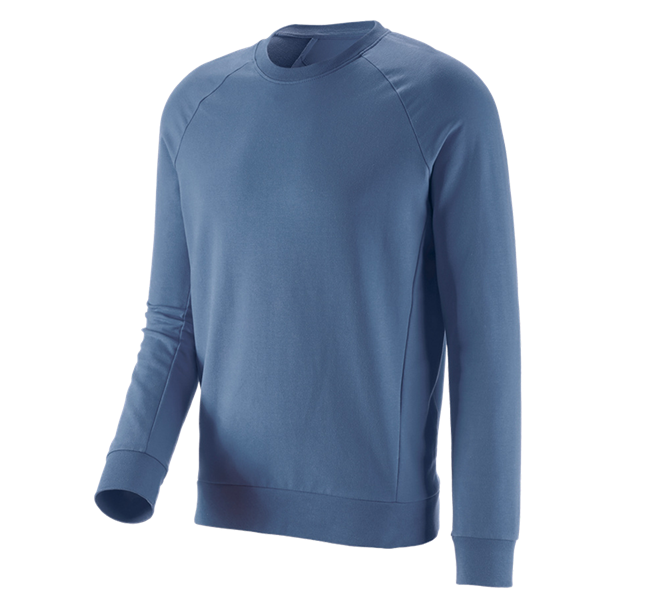 Main view, Clothing, e.s. Sweatshirt cotton stretch, cobalt