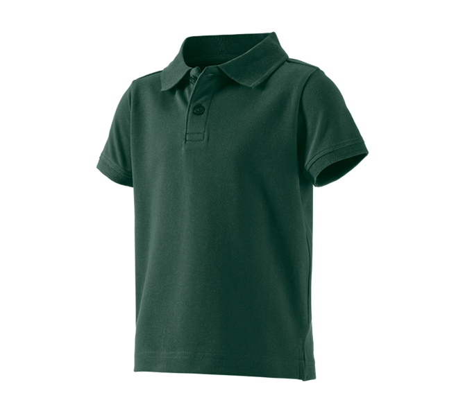 Main view, Clothing, e.s. Polo shirt cotton stretch, children's, green