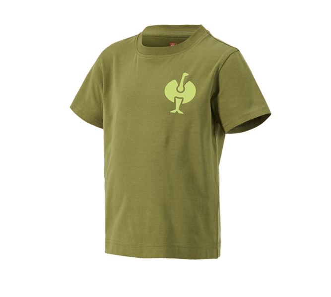 Main view, Clothing, T-Shirt e.s.trail, children's, junipergreen/limegreen