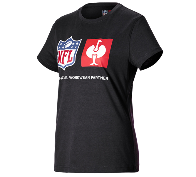 Huvudvy, Samarbeten, NFL T-Shirt cotton, ladies, svart