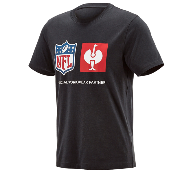 Huvudvy, T-Shirts, NFL T-Shirt cotton, svart