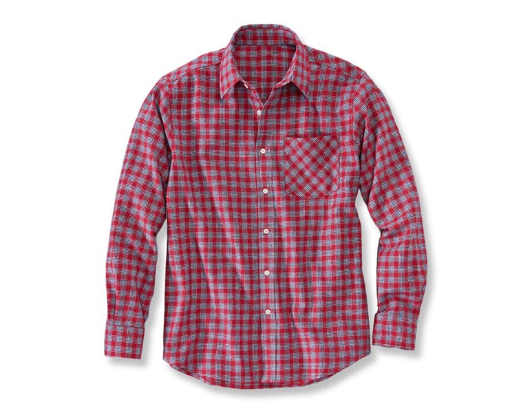 Main view, Shirts, Cotton shirt Malmö, red/navy/white