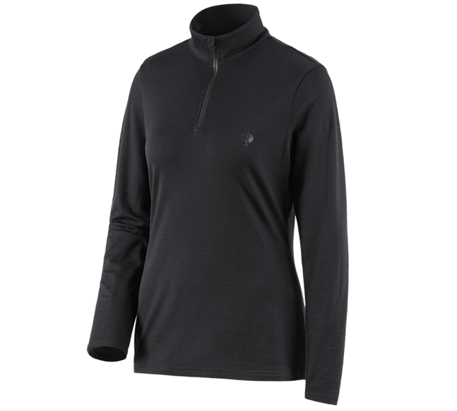 Main view, Pullover | Troyer, Troyer Merino e.s.trail, ladies', black