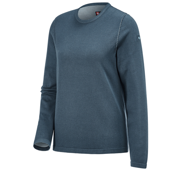 Main view, Pullover | Troyer, Knitted pullover e.s.iconic, ladies', oxidblue