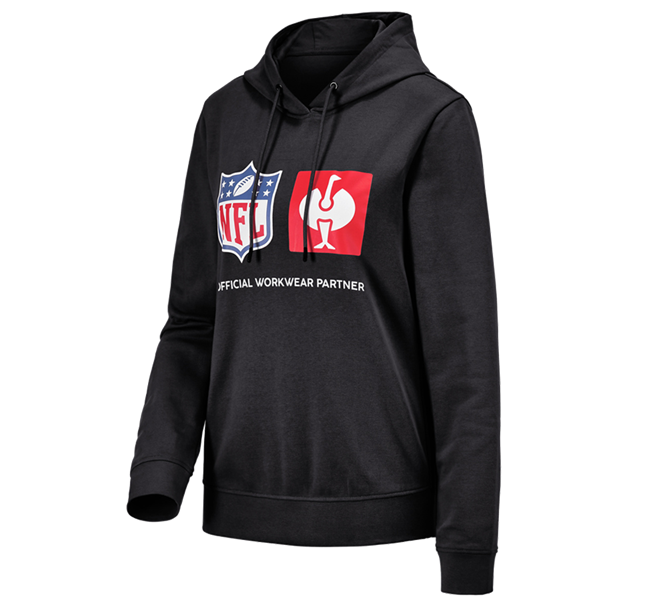 Huvudvy, Kläder, NFL Hoodie cotton, ladies, svart