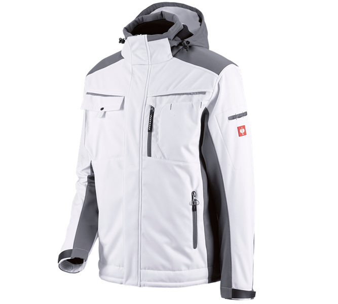 Main view, Topics, Softshell jacket e.s.motion, white/grey