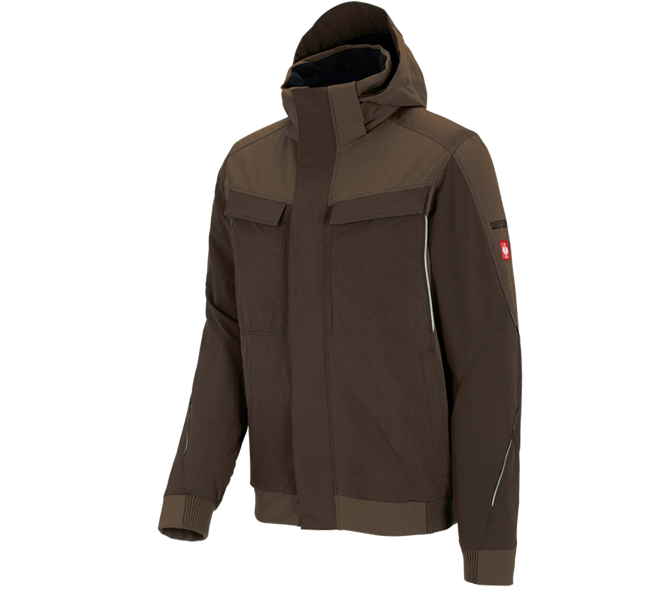 Main view, e.s.dynashield, Winter functional jacket e.s.dynashield, hazelnut/chestnut