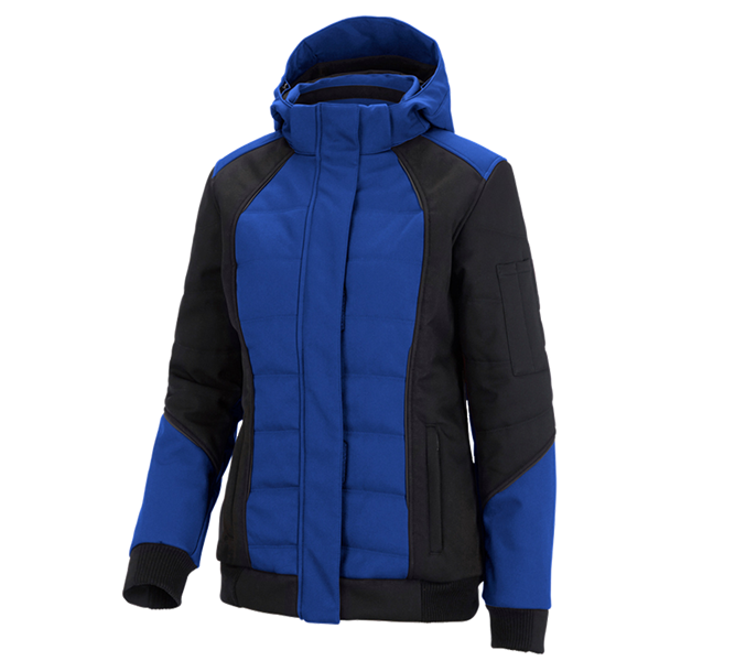 Main view, Winter Jackets, Winter softshell jacket e.s.vision, ladies', royal/black