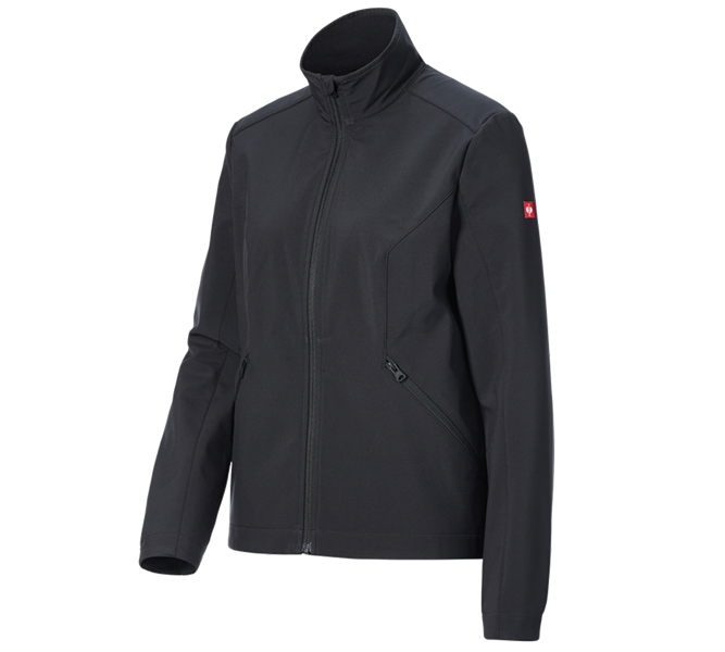 Main view, Softshell Jackets, Softshell jacket e.s.trail pure, ladies', black