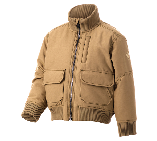 Main view, New Products, Pilot jacket e.s.iconic, children's, almondbrown