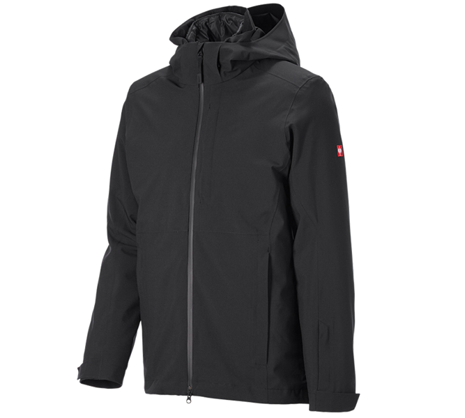 Main view, Overview of the e.s. collections, 3 in 1 functional jacket e.s.trail snow, black