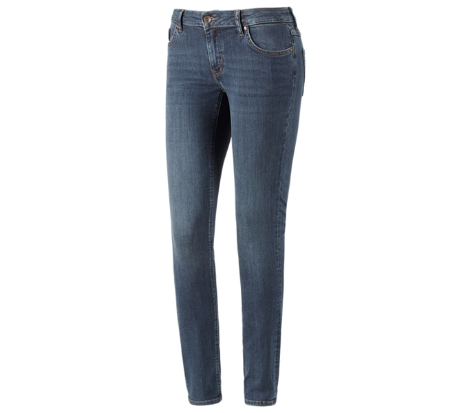 Main view, Women, e.s. 5-pocket stretch jeans, ladies', mediumwashed