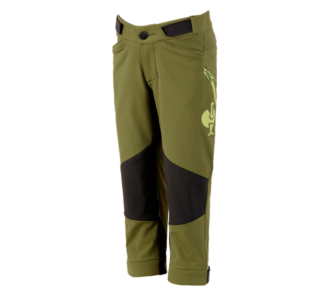 Main view, Kids, Functional trousers e.s.trail, children's, junipergreen/limegreen