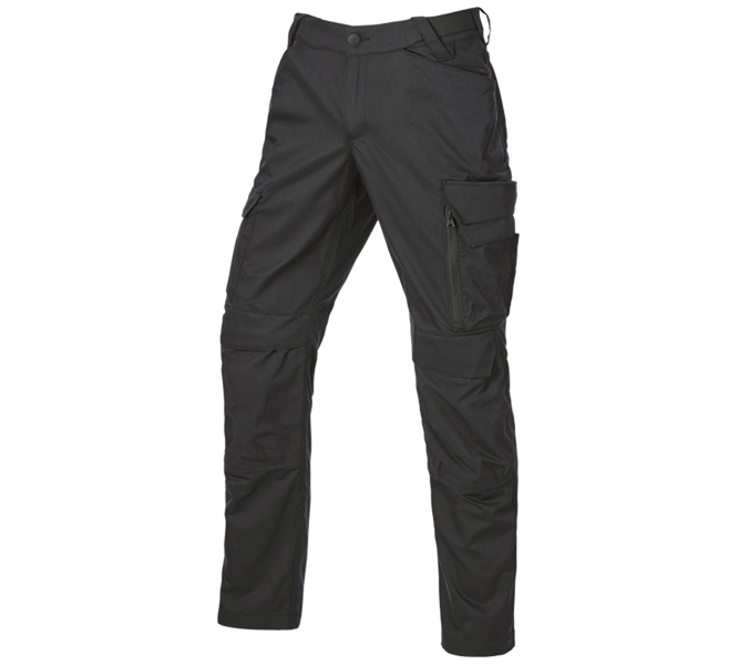 Main view, Work Trousers, Trousers e.s.trail pure, black