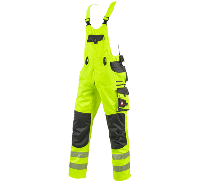 Main view, High-vis clothing, High-vis bib & brace e.s.motion, high-vis yellow/anthracite