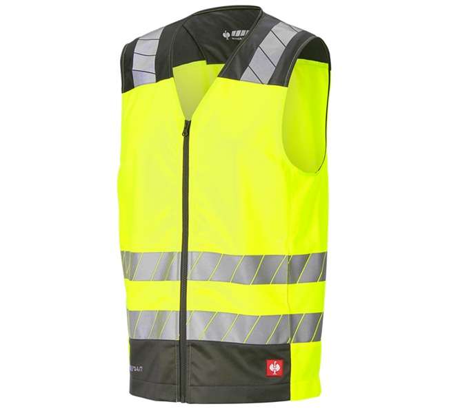 Main view, New Products, High-vis bodywarmer e.s.motion 24/7, high-vis yellow/anthracite