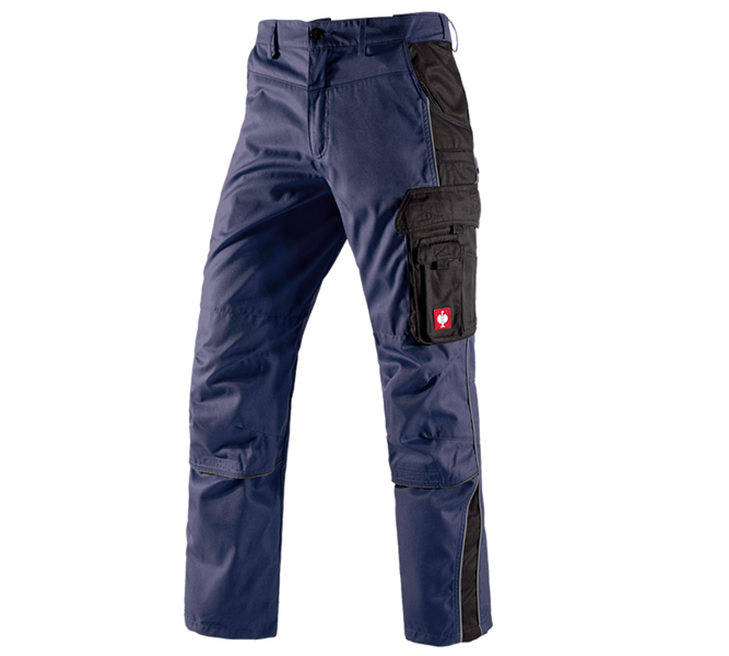 Main view, e.s.active, Trousers e.s.active, navy/black