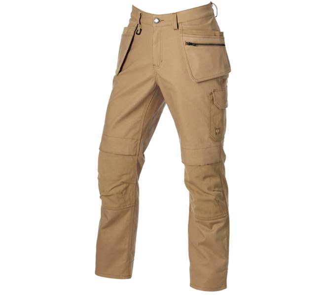 Main view, New Products, Worker trousers e.s.iconic tool-pouch, almondbrown