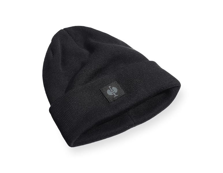 Main view, Gift Ideas, Knitted cap e.s.iconic, black