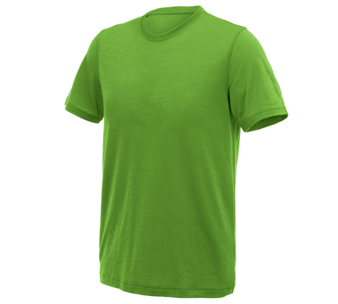 Main view, Basics, e.s. T-shirt Merino light, seagreen