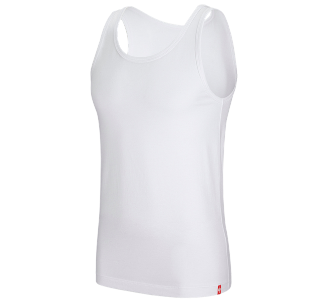 Main view, Clothing, e.s. Modal Athletic-shirt, white