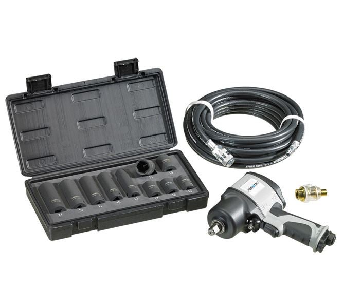 Compressed air impact drill set 1/2"