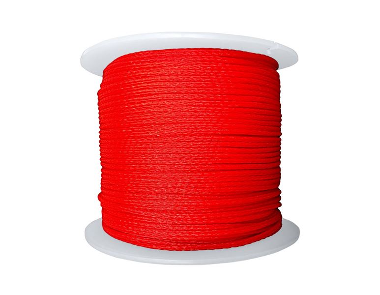 Murarsnöre polyetylen, röd 100 m