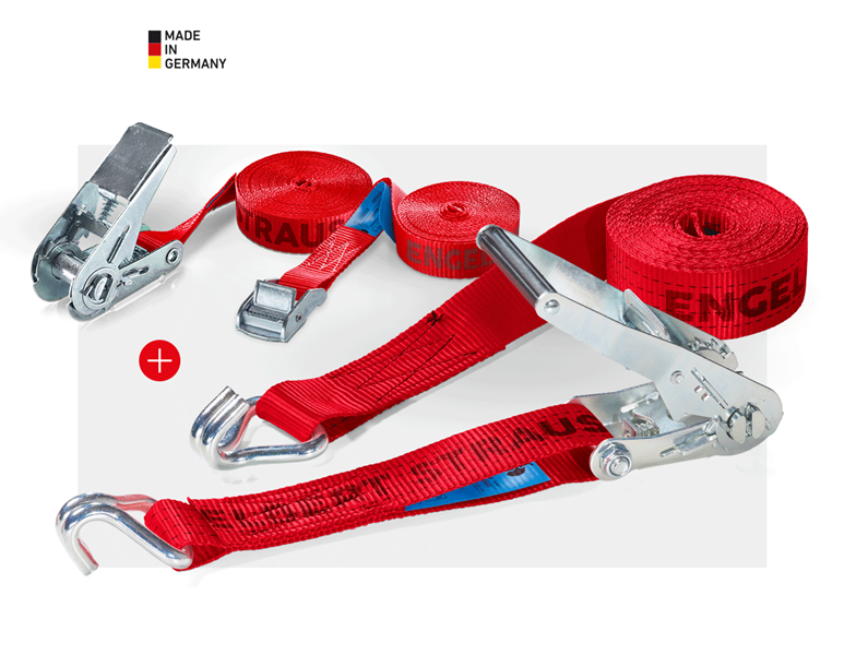 Main view, Tension straps, e.s. Load-securing set