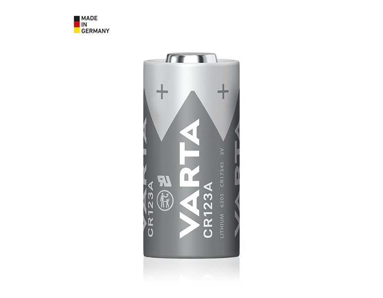 Huvudvy, Elektronik, VARTA-Batterier CR123