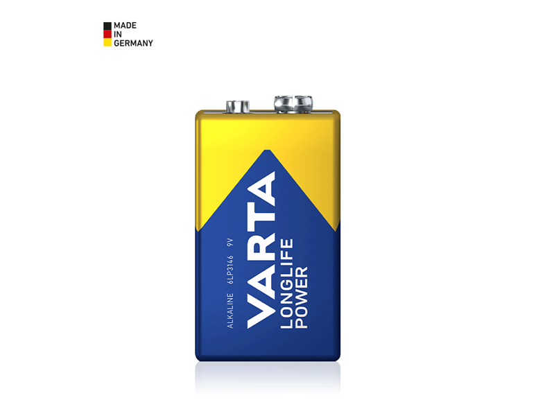 Huvudvy, Batterier | Batteri, VARTA 9V-block Batterier