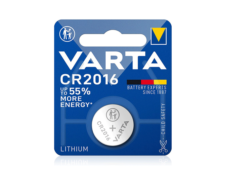 Huvudvy, Elektronik, VARTA knappbatterier CR2016