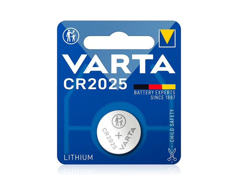 Huvudvy, Batterier | Batteri, VARTA knappbatterier CR2025