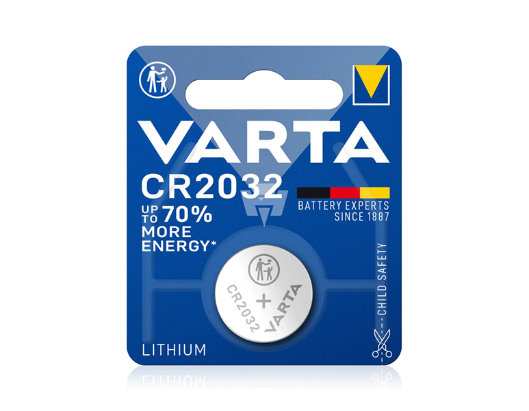 Huvudvy, Batterier | Batteri, VARTA knappbatterier CR2032