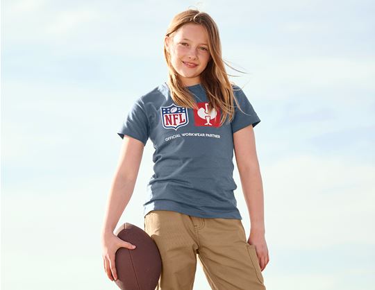 Vy 2, NFL T-Shirt cotton, kids, oxidblå