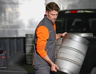 Vy 3, Softshell­väst e.s.​motion 2020, antracit/varselorange