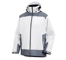 Main view, e.s. 3 in 1 functional jacket, men, white/grey