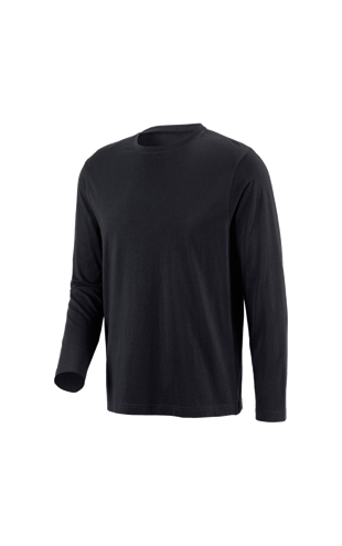 e.s. Long sleeve cotton black