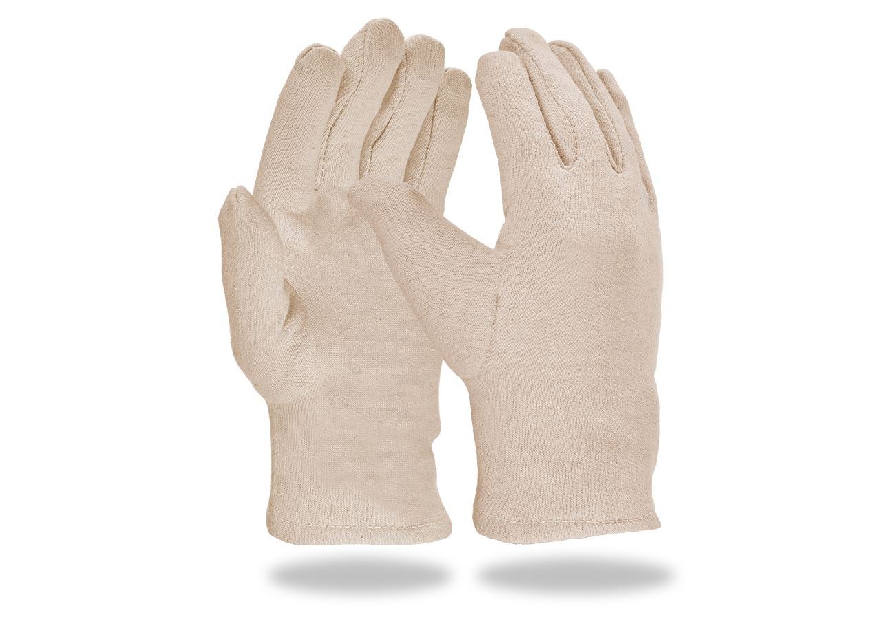 Textile: Jersey gloves, pack of 12 + white