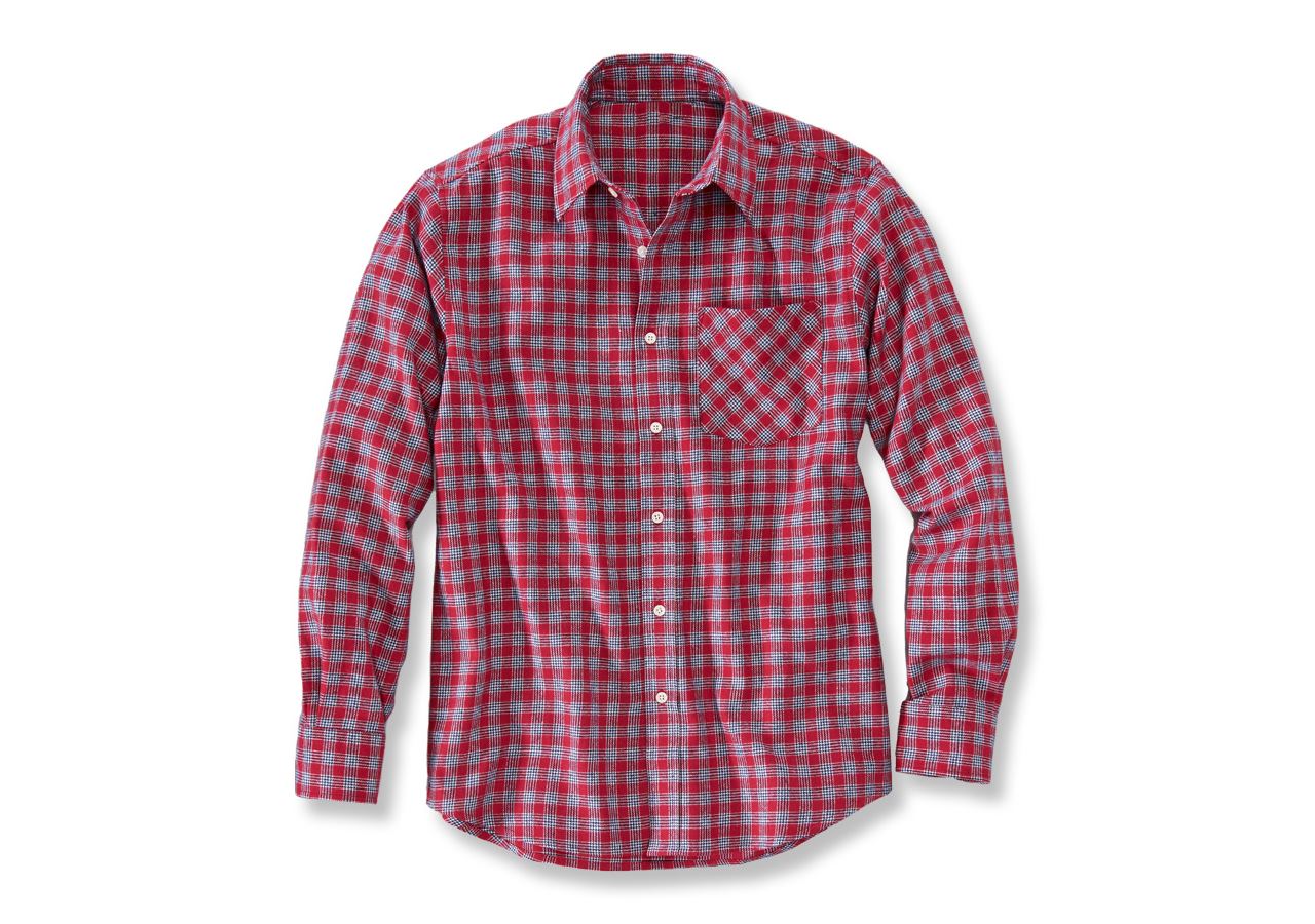 Plumbers / Installers: Cotton shirt Malmö + red/navy/white