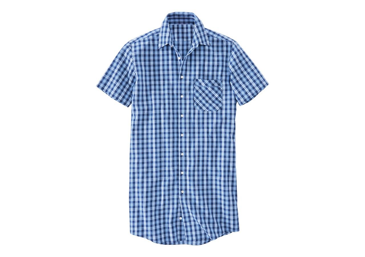 Överdelar: Kortärmad skjorta Lübeck, extra lång + mörkblå/azur/kornblå