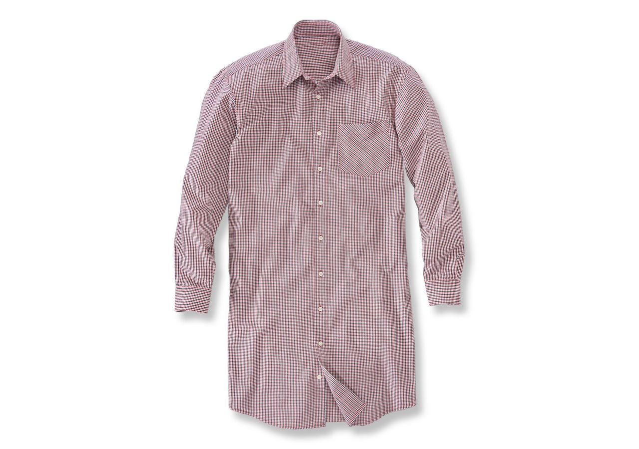 Överdelar: Långärmad skjorta Hamburg, extra lång + röd/svart/vit